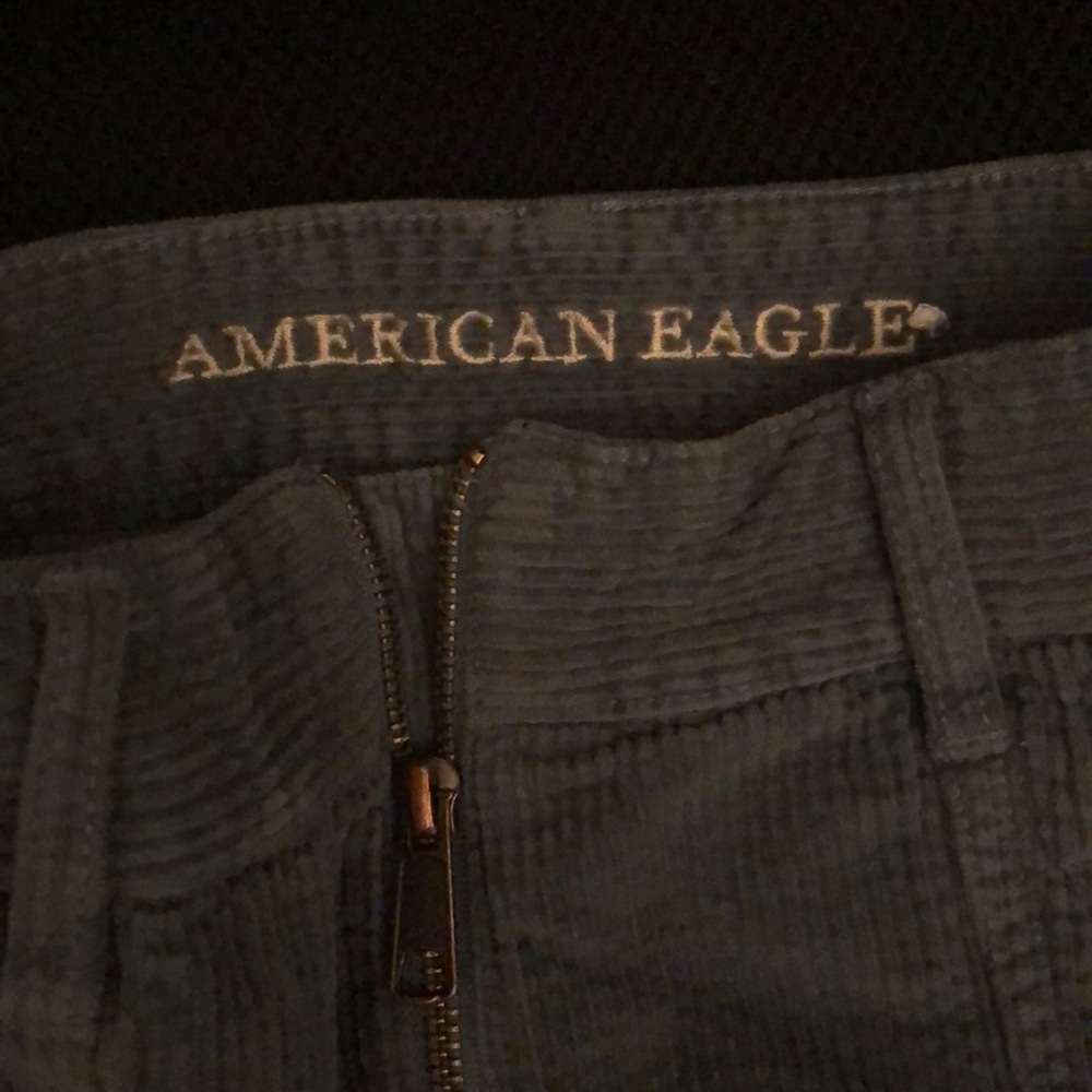 Corduroy blue skirt / American Eagle - Picture 3 of 4